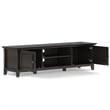 Amherst 72 inch Wide Solid Wood Transitional Low TV Stand in Hickory Brown