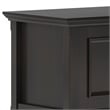 Amherst 72 inch Wide Solid Wood Transitional Low TV Stand in Hickory Brown