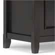 Amherst 72 inch Wide Solid Wood Transitional Low TV Stand in Hickory Brown
