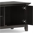 Amherst 72 inch Wide Solid Wood Transitional Low TV Stand in Hickory Brown