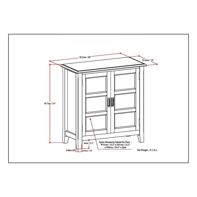 Simpli Home Burlington 30
