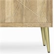 Jager SOLID WOOD 60 inch Wide Contemporary TV Media Stand in Natural