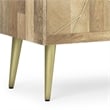 Jager SOLID WOOD 60 inch Wide Contemporary TV Media Stand in Natural