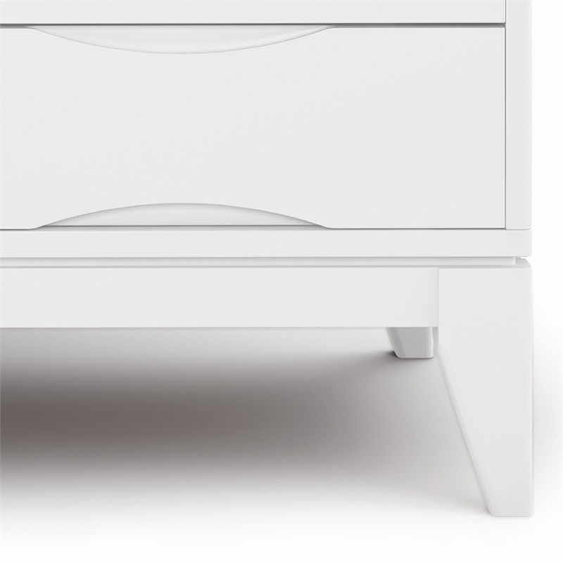 Harper SOLID HARDWOOD 60 inch Wide Modern TV Media Stand in White