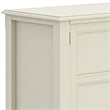 Burlington SOLID WOOD 72 inch Wide Transitional TV Media Stand in Antique White