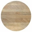 Millbury MANGO WOOD 36 inch Wide Round Modern Drum Coffee Table in Natural
