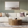 Millbury MANGO WOOD 36 inch Wide Round Modern Drum Coffee Table in Natural