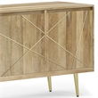 Simpli Home Jager Contemporary Solid Wood Sideboard Buffet in Natural