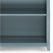 Amherst 30 inch Wide Solid Wood Transitional 5 Shelf Bookcase in French Blue