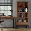 Banting 66 inch x 30 inch Industrial Bookcase in WALNUT WOOD