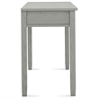 Simpli Home Warm Shaker Transitional Solid Wood Writing Office Desk in Fog Gray