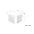 Atkinson Boho Square Pouf in Tan Genuine Leather