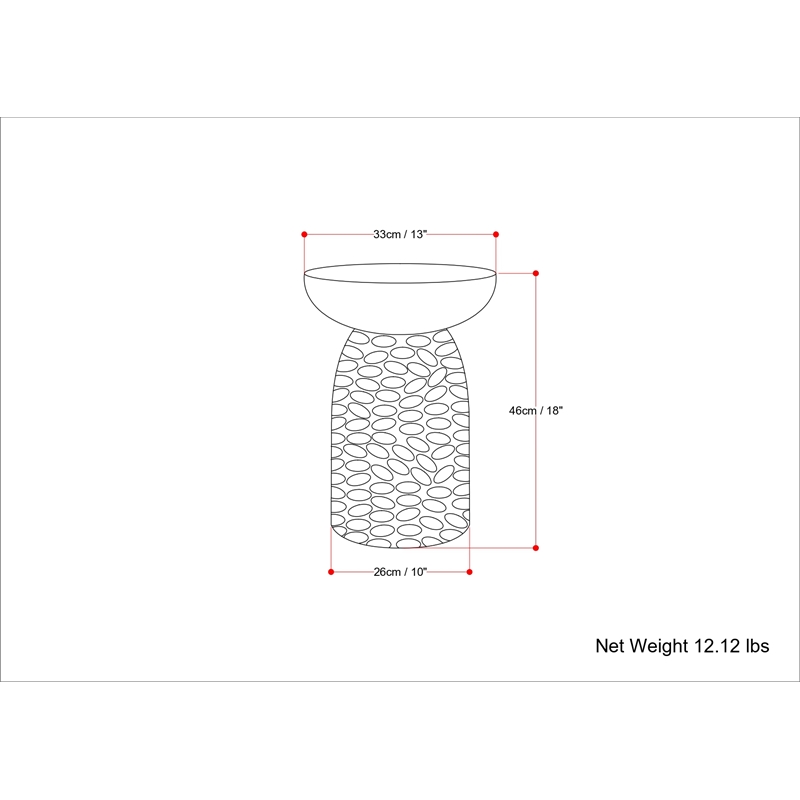 Boyd 13 inch Wide Solid Wood Contemporary Accent Table in Natural & Assembled