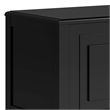 Connaught 51 inch Wide Solid Wood Traditional Storage Bench Trunk in Black