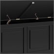 Connaught 51 inch Wide Solid Wood Traditional Storage Bench Trunk in Black