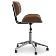 Dax Swivel Adjustable Executive Computer Bentwood OfficeChair in Distressed Tan