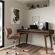 Dax Swivel Adjustable Executive Computer Bentwood OfficeChair in Distressed Tan