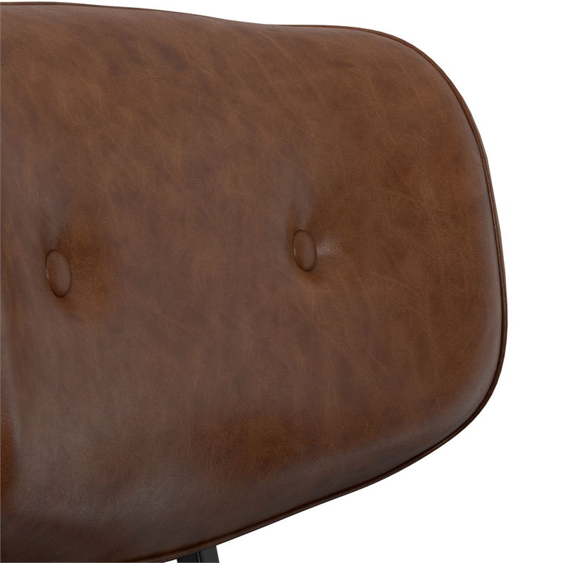 Dax Swivel Adjustable Executive Computer Bentwood OfficeChair in Distressed Tan