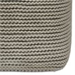 Eastmont Boho Square Pouf in Cream Polystyrene Filling
