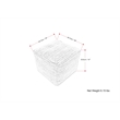 Eastmont Boho Square Pouf in Cream Polystyrene Filling