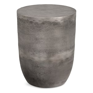 Morris Contemporary 17 inch Wide Metal Accent Table in Antique Silver