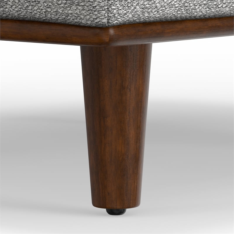 Morrison 33 inch WD Modern Table Ottoman in Mist Gray Woven-Blend Fabric