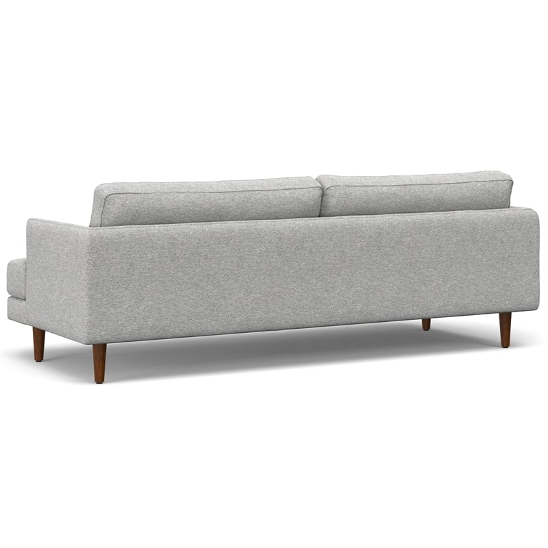 Livingston 90 inch Wide Modern Sofa in Mist Gray Woven-Blend Fabric