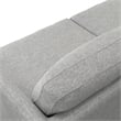 Livingston 90 inch Wide Modern Sofa in Mist Gray Woven-Blend Fabric