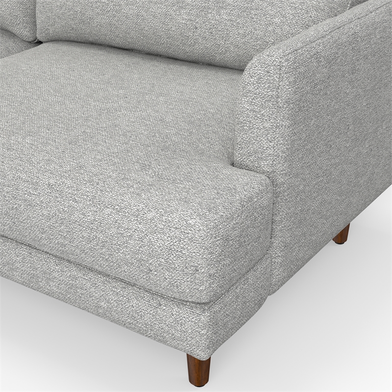Livingston 90 inch Wide Modern Sofa in Mist Gray Woven-Blend Fabric