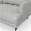 Livingston 90 inch Wide Modern Sofa in Mist Gray Woven-Blend Fabric