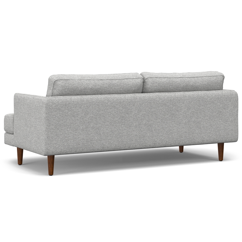 Livingston Modern 76 inch Wide Sofa in Mist Gray Woven-Blend Fabric