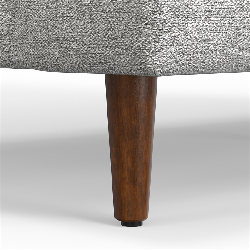 Livingston Modern 76 inch Wide Sofa in Mist Gray Woven-Blend Fabric