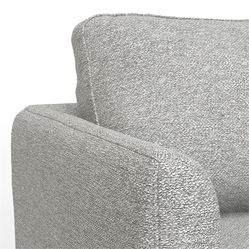 Livingston Modern 76 inch Wide Sofa in Mist Gray Woven-Blend Fabric