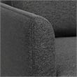 Livingston Modern 76 inch Wide Sofa in Charcoal Gray Woven-Blend Fabric