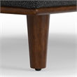 Morrison 33 inch Wide Modern Table Ottoman in Charcoal Gray Woven-Blend Fabric