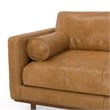 Morrison Mid-Century Modern 89 inch Wide Sofa in Sienna Genuine Leather