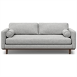 Morrison Modern 89 inch Wide Sofa Set in Mist Grey Woven-Blend Fabric