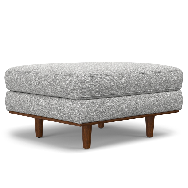 Morrison Modern 89 inch Wide Sofa Set in Mist Grey Woven-Blend Fabric