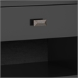 Artisan SOLID WOOD 24 inch Wide Contemporary Bedside Nightstand Table in Black