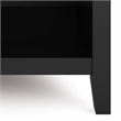 Artisan SOLID WOOD 24 inch Wide Contemporary Bedside Nightstand Table in Black