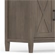 Ela SOLID WOOD 72 inch Wide Transitional TV Media Stand in Smoky Brown