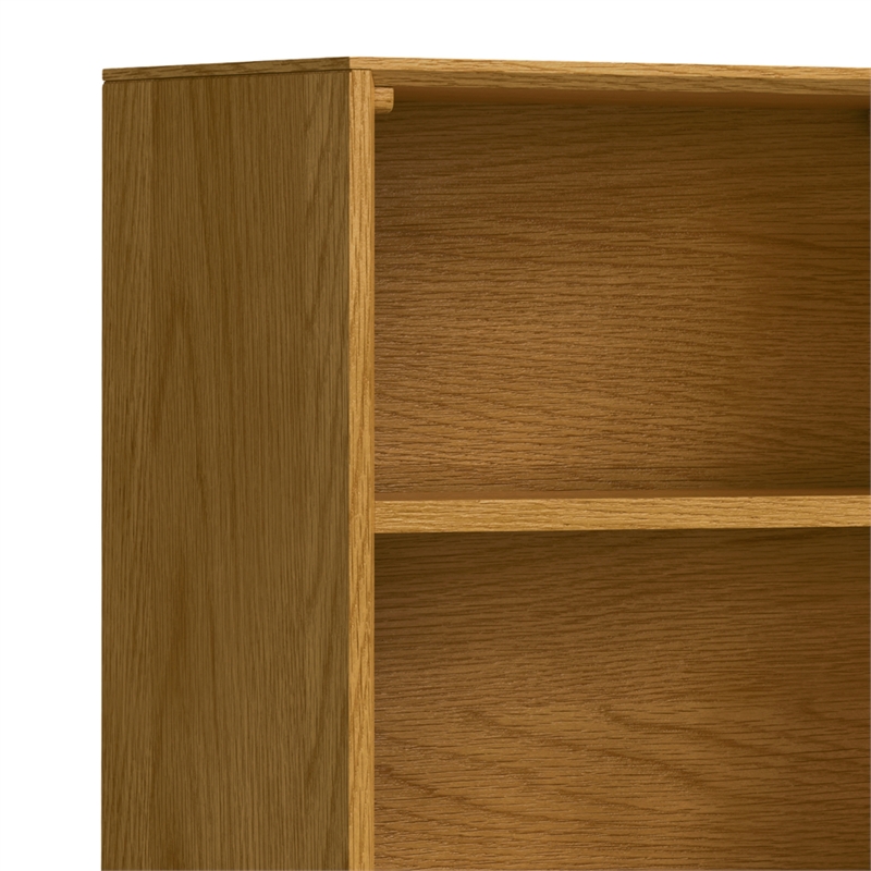 Banting and Metal 66 inch x 30 inchRectangle Industrial Bookcase in OAK WOOD