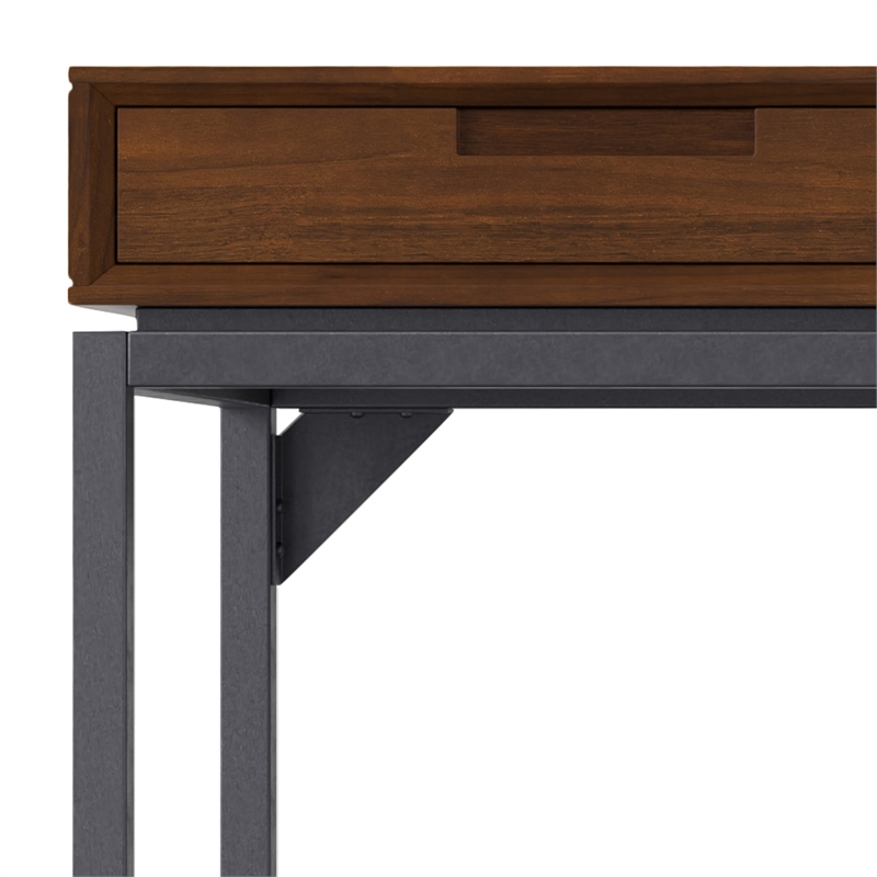 Banting SOLID WOOD Industrial 72 inch Wide Wide Desk in Walnut