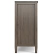 Ela SOLID WOOD 32 inch Wide Transitional Low Storage Cabinet in Smoky Brown