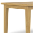 Eastwood Oak 66 inch x 40 inch Rectangle Contemporary Dining Table in Oak