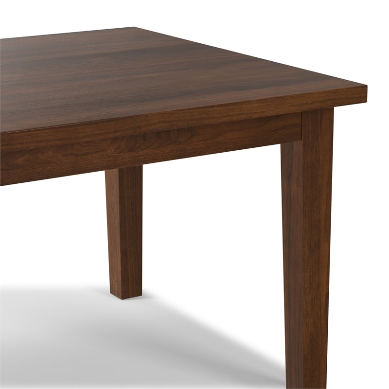 Eastwood Walnut 66x40 inch Rectangle Contemporary Dining Table in Walnut