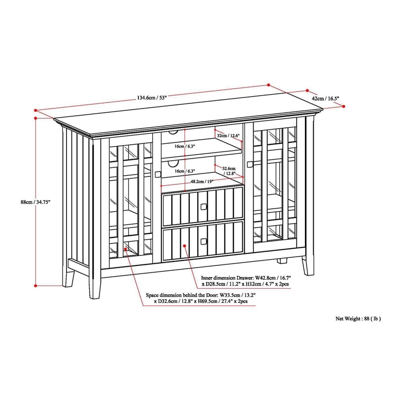 Bedford SOLID WOOD 53
