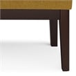 Carlson 27 inch Wide Mid Century Small Ottoman Bench in Marigold Woven Fabric