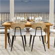 Colby Oak 60 inch x 36 inch Rectangle Contemporary Modern Dining Table in Oak
