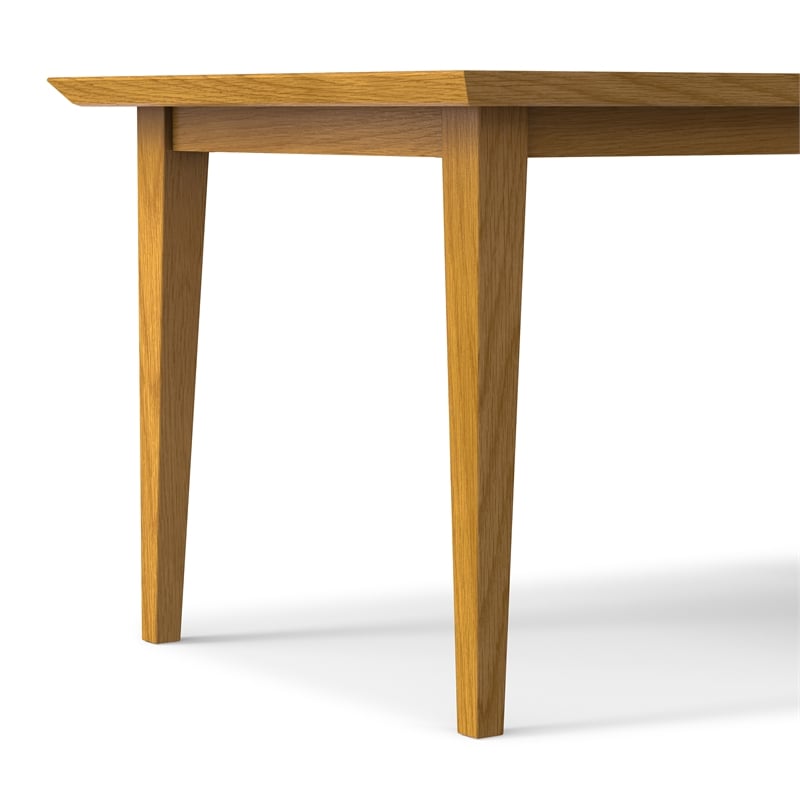 Colby Oak 60 inch x 36 inch Rectangle Contemporary Modern Dining Table in Oak
